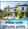 Villas with private swimming pools