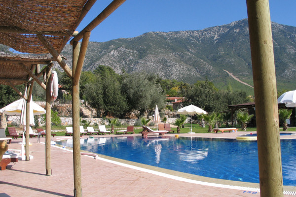 Lovely mountain views from Ocakkoy's main pool