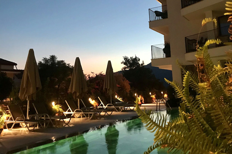 Evening ambience at Payava Hotel