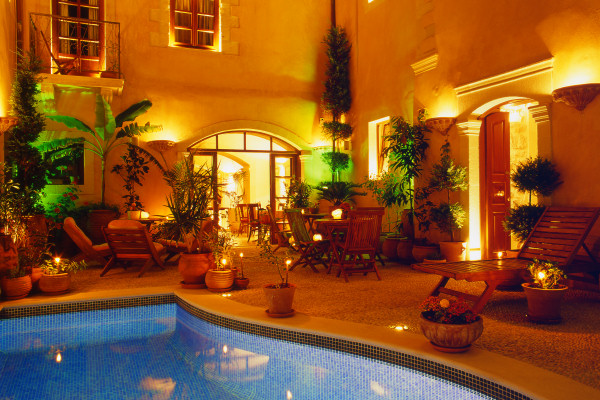 The charming courtyard