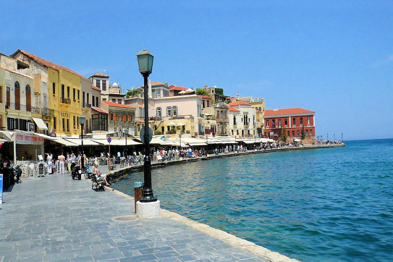 Chania's Venetian harbour is within walking distance...
