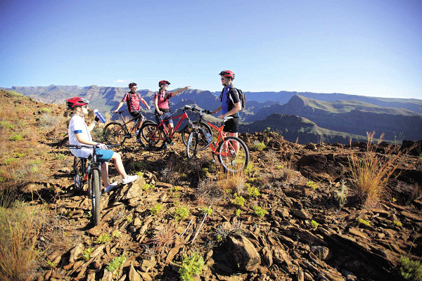 ...or exploring using the hotel's mountain bikes.