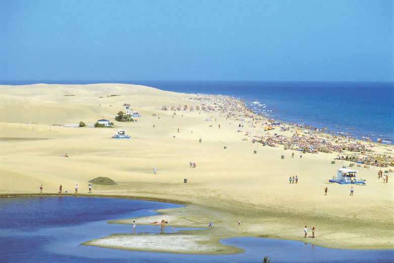Maspalomas beach and sand dunes