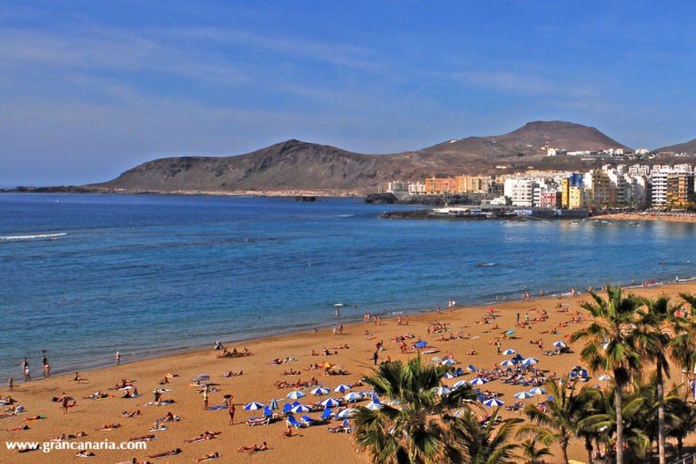 Playa de las Canteras in Las Palmas