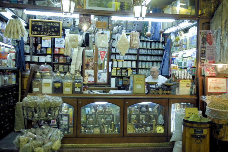 Shopkeeper in the world-famous bazaar