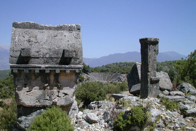 The nearby ruins at Xanthos