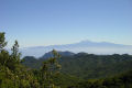 View from the Garajonnay National Park towards Mount Teide on Tenerife