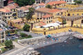 S&atilde;o Tiago fortress and rocky beach in the Old Town