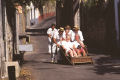 Tobogganing down the steep streets of Funchal