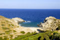 The cove at Nas, with the ruins of the Sanctuary of Artemis
