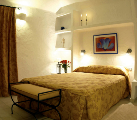 Double bedroom in one of the villas