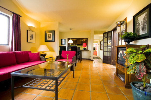 Casa Luna's living-dining room