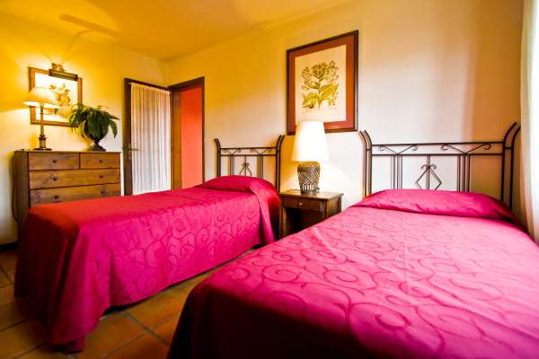 One of the bedrooms in Casa Luna