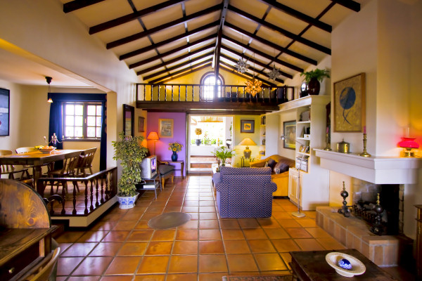 Casa Estrella's impressive living-dining room