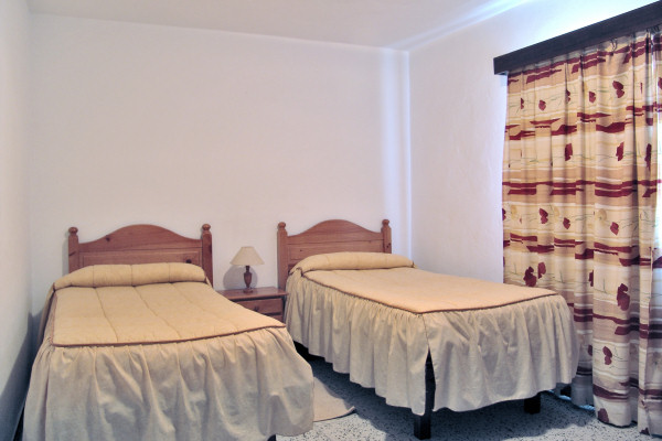 Typical bedroom in one of the bungalows