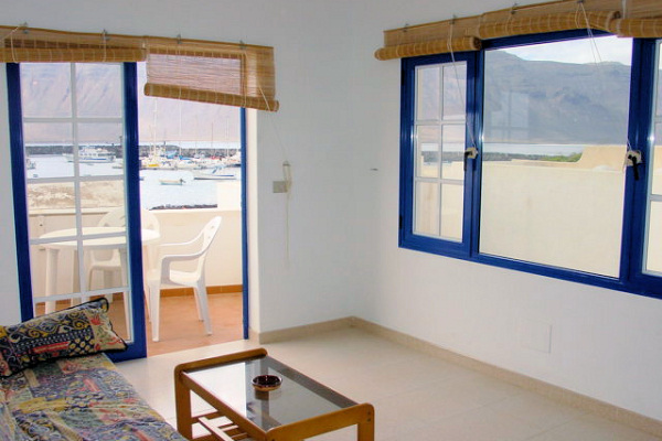 Living room opening onto the terrace