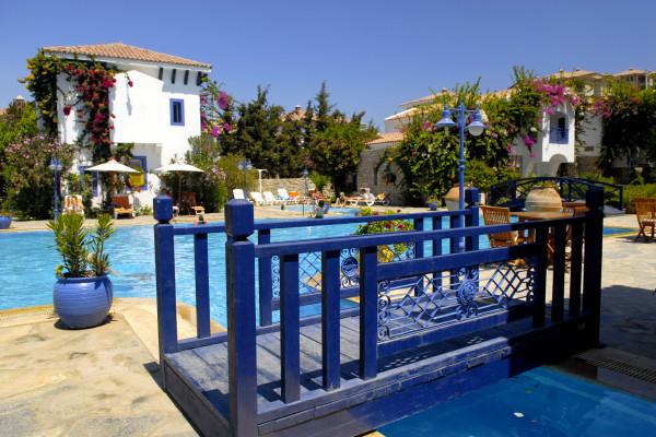 The pool area