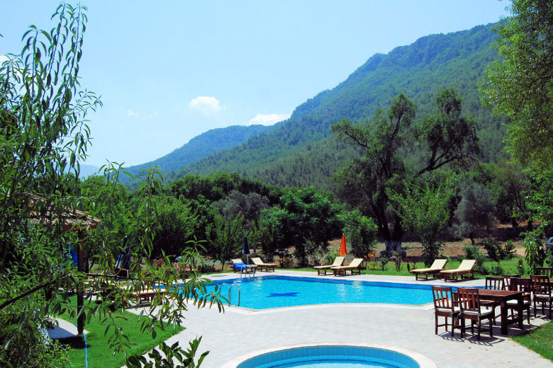 Mountain views from Doga's pool