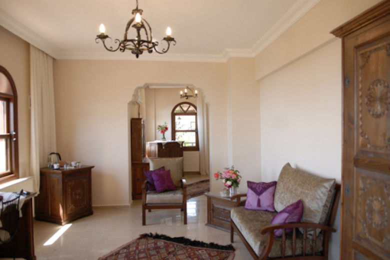 Lounge area in the Deluxe Suite