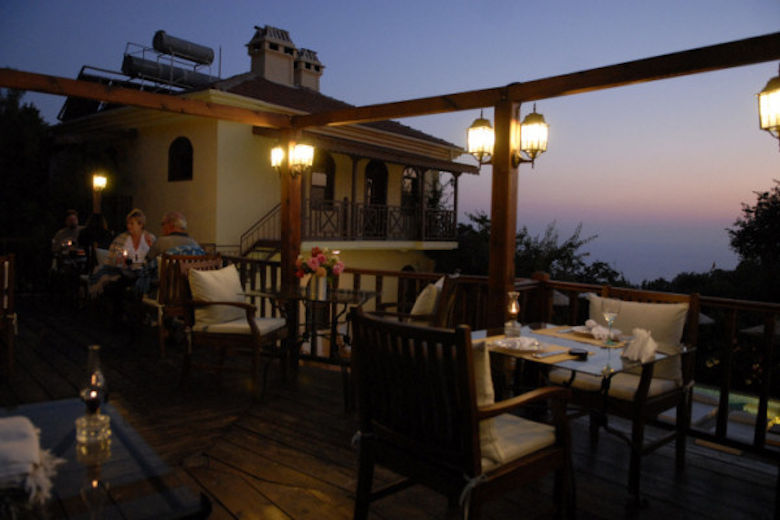 The dining terrace