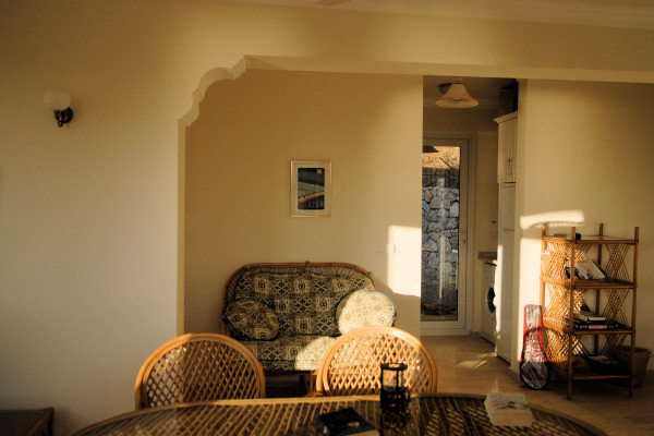 A corner of the living room