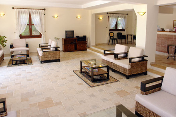 The lobby area