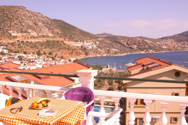 View from the roof terrace over Kalkan