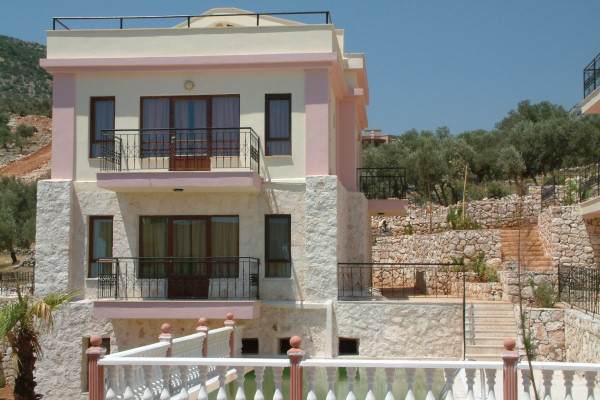 One of the villas with private pool