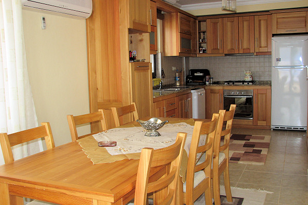 Open-plan kitchen