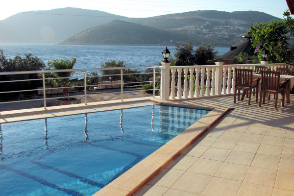 Lovely sea views from the pool terrace