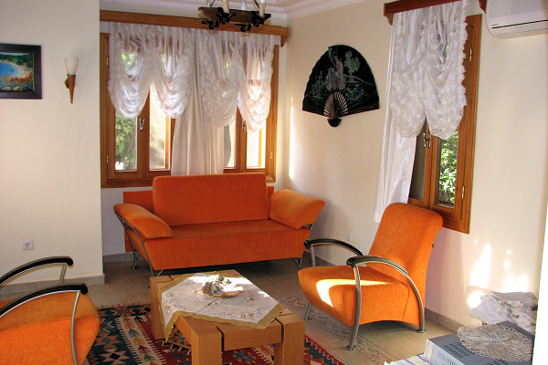 The lounge area