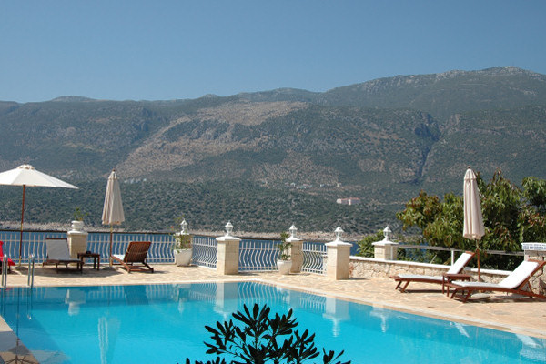 The upper swimming pool
