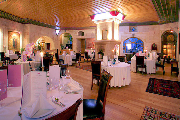 The hotel's elegant restaurant
