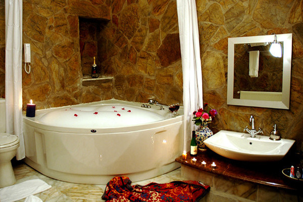 Bathroom in a suite