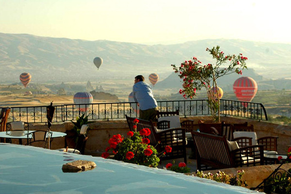 Extensive views from the Museum Hotel's terrace