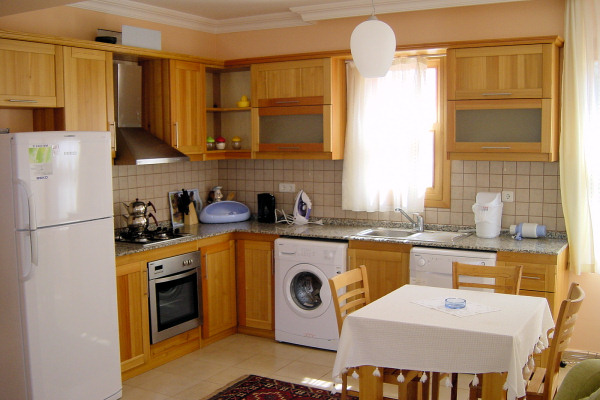 Well-equipped kitchens in the apartments