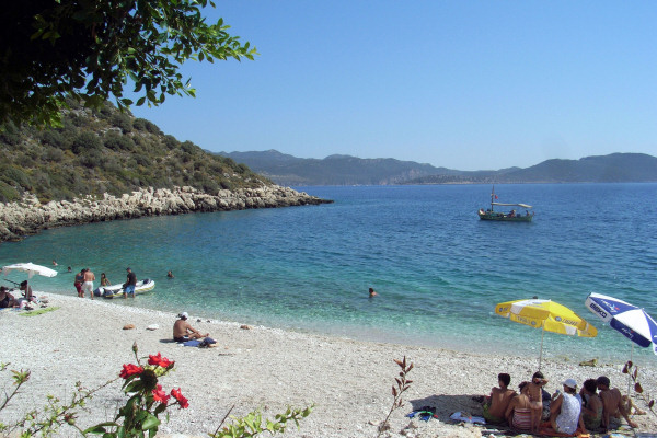 Nearby shingle beach