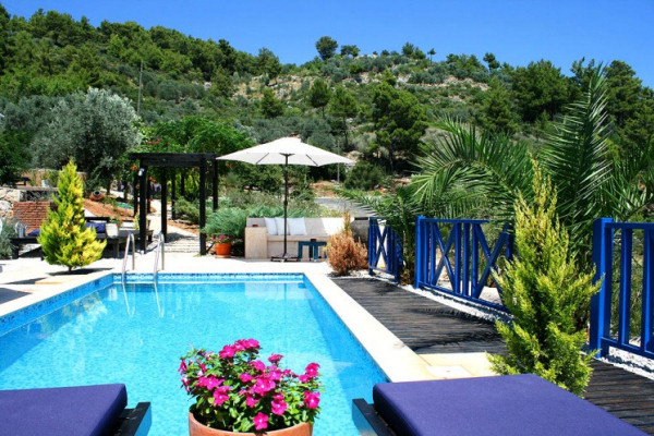 The private swimming pool