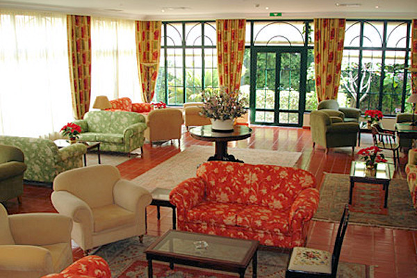 One of the lounge areas