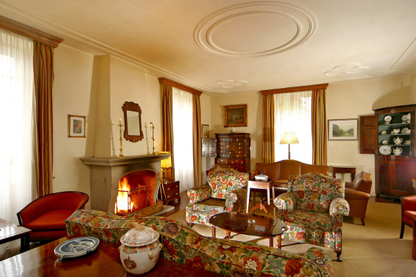 Lounge in the original manor house