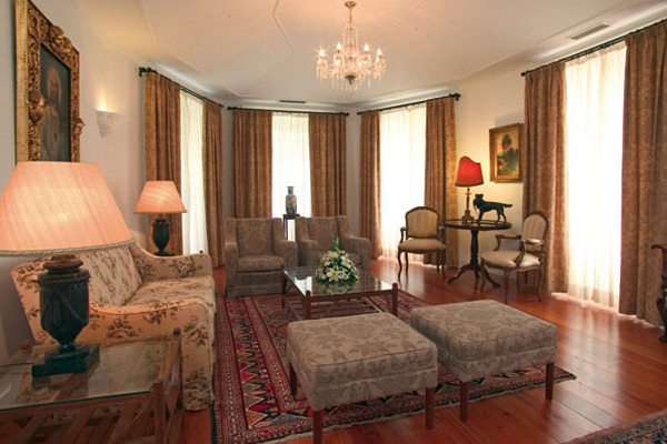 One of the elegant lounges