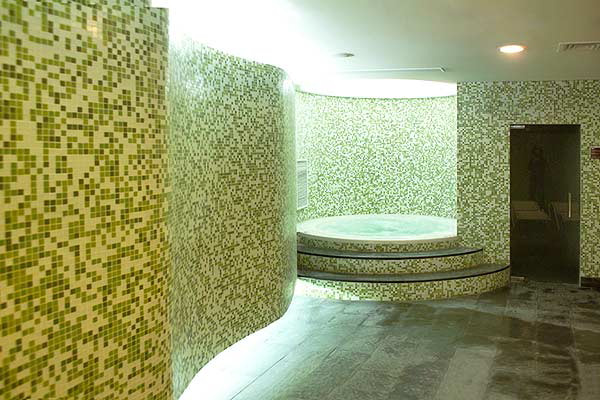The spa area