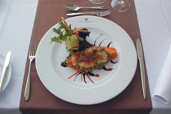 Fine dining at Quinta Mirabela