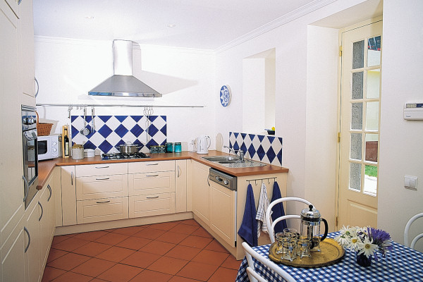 The well-equipped kitchen