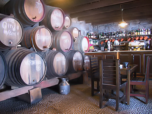 The quinta's wine cellar