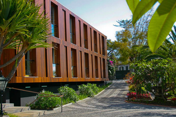 The modern extension housing the studios