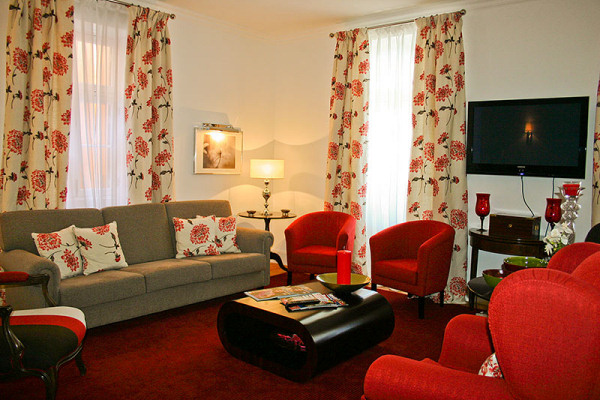 One of the comfortable public lounges