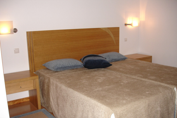Bedroom in one of the new apartments