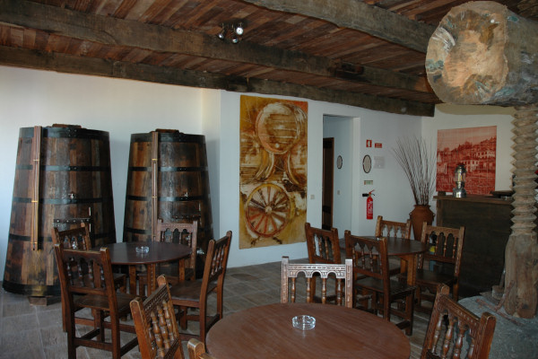 The hotel's wine cellar