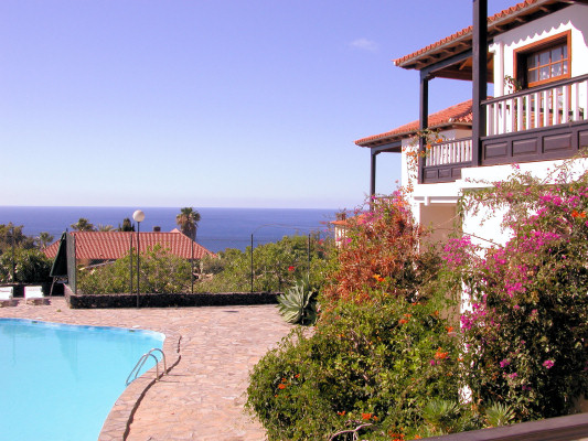 Ocean views from the pool and grounds